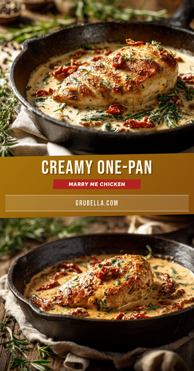 creamy one-pan marry me chicken recipe