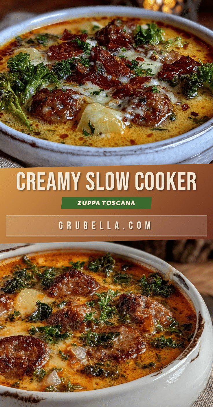 creamy slow cooker zuppa toscana soup recipe