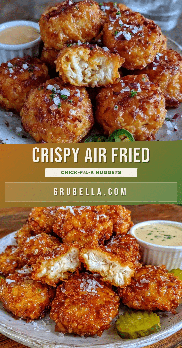 crispy copycat chick-fil-a nuggets air fried recipe
