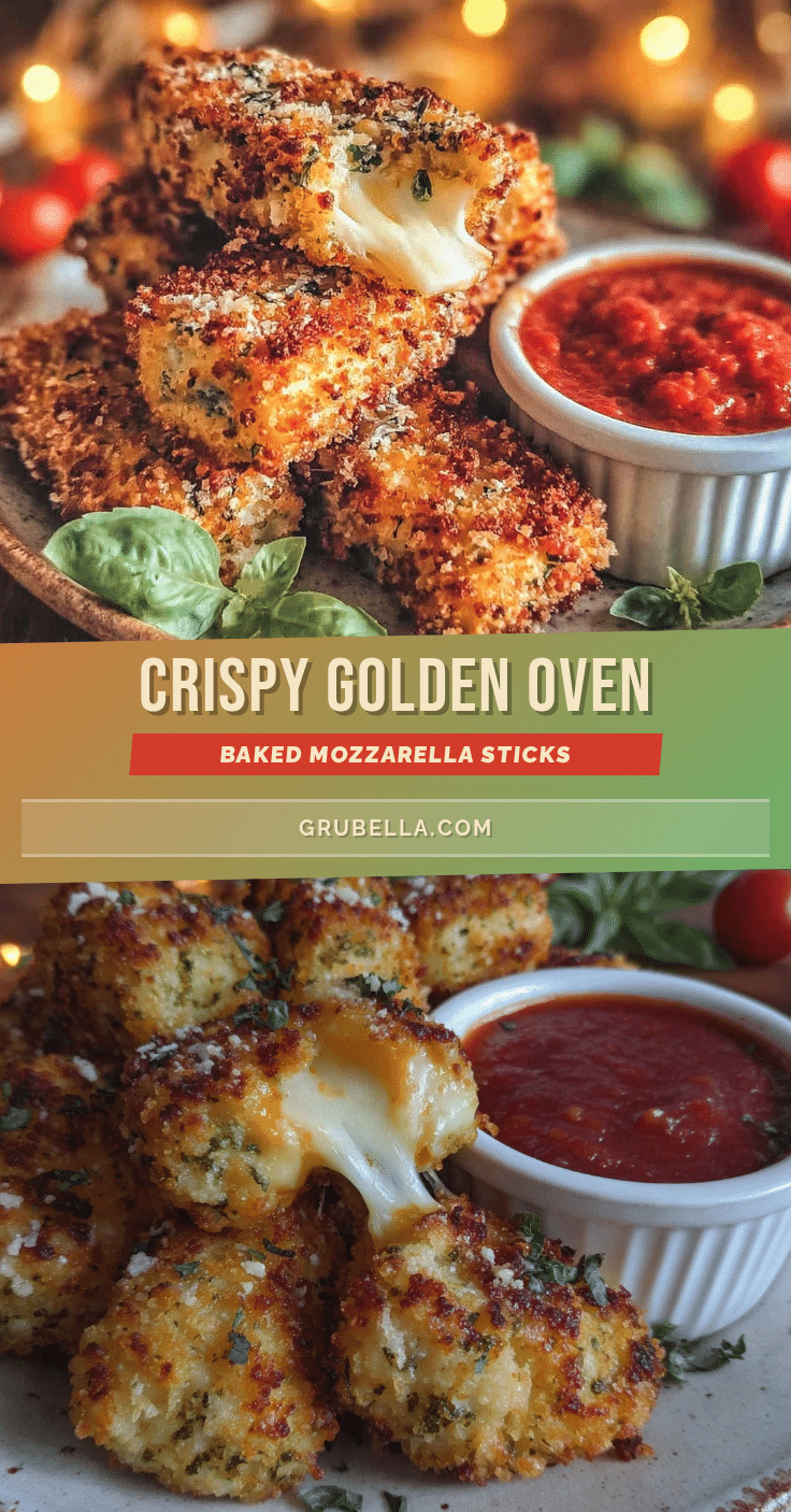 crispy oven baked mozzarella sticks recipe