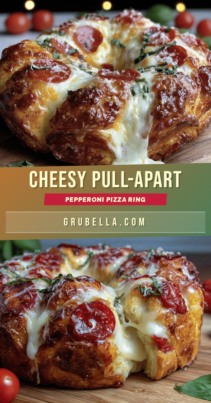 crispy pull-apart pizza bread ring recipe