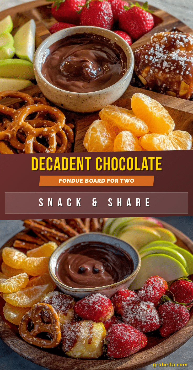 decadent chocolate fondue board for two recipe