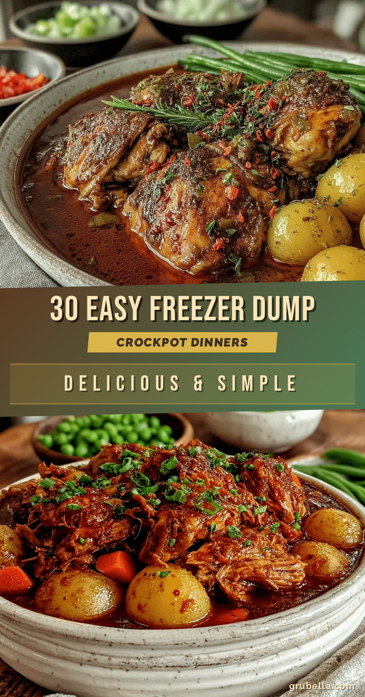 easy freezer dump crockpot meals recipe