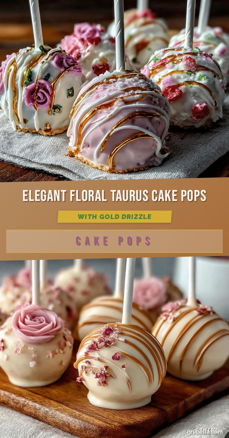 Floral Taurus Cake Pops recipe