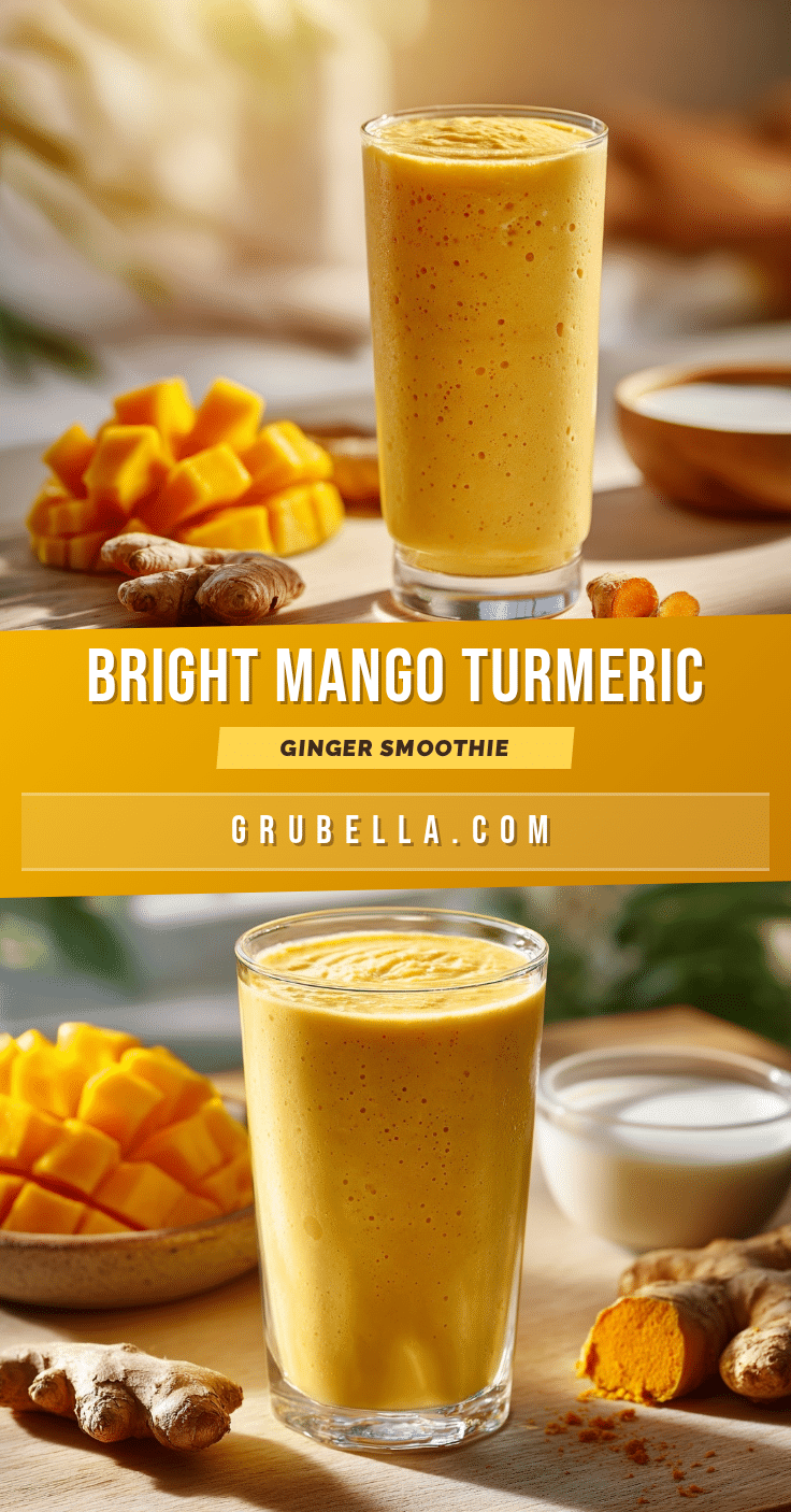 fresh mango turmeric ginger smoothie recipe