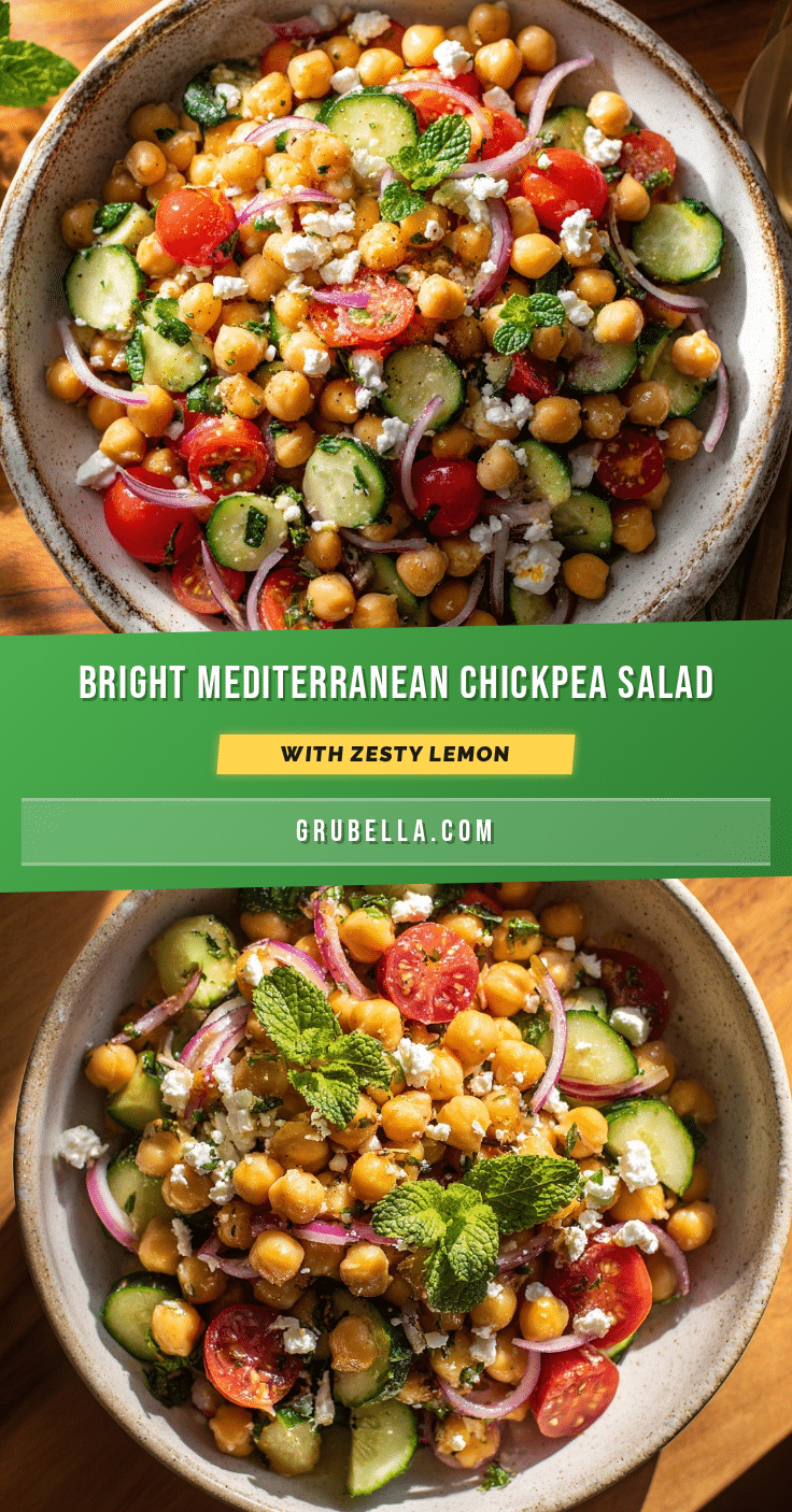 fresh mediterranean chickpea salad recipe