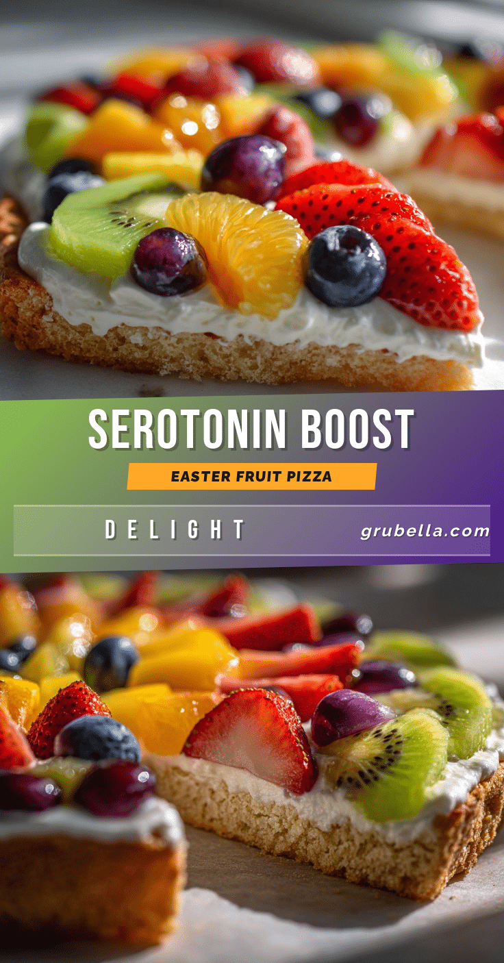 Fresh Serotonin Easter Fruit Pizza recipe