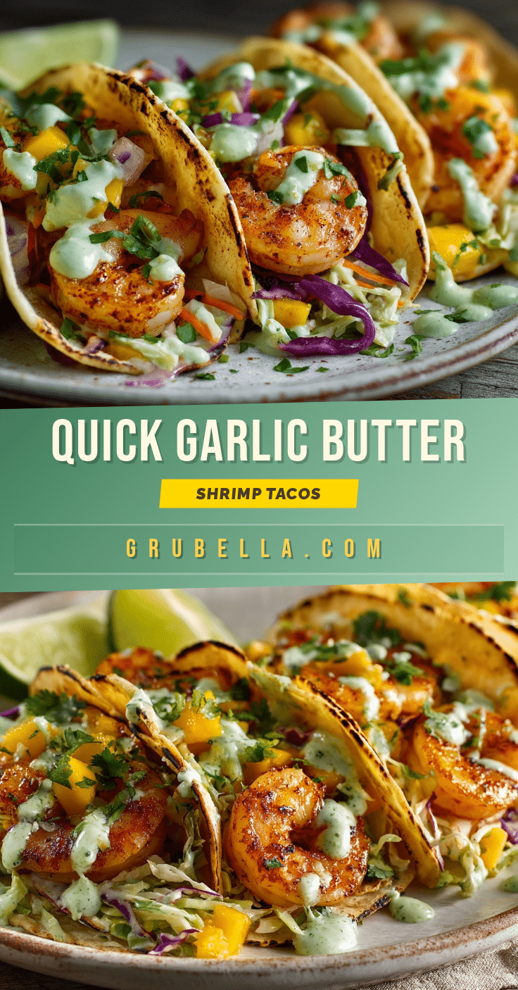 garlic butter shrimp tacos recipe