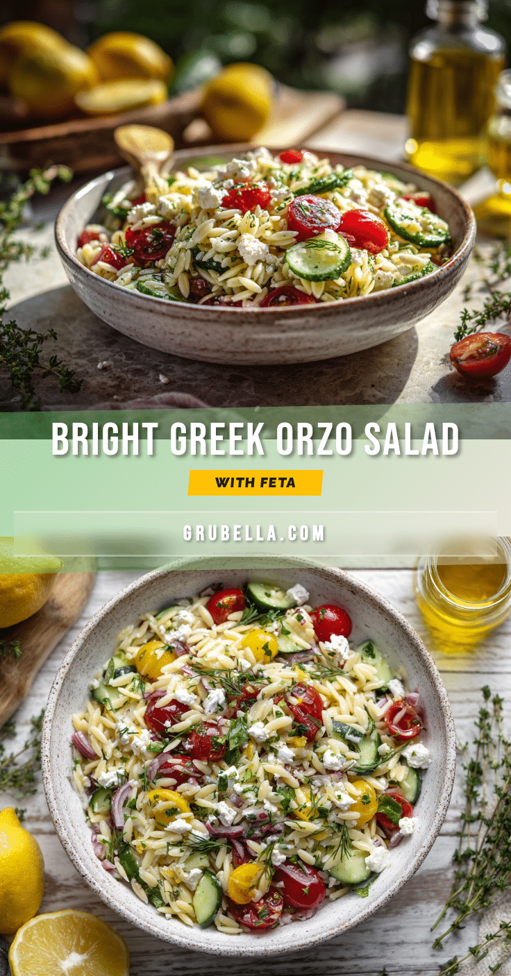 Greek orzo salad recipe