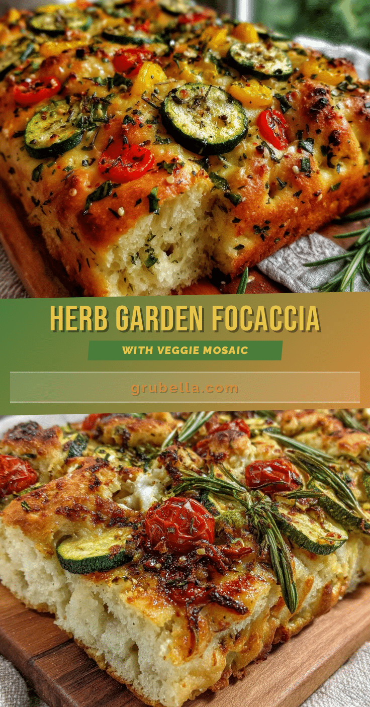 herb garden focaccia art bread recipe