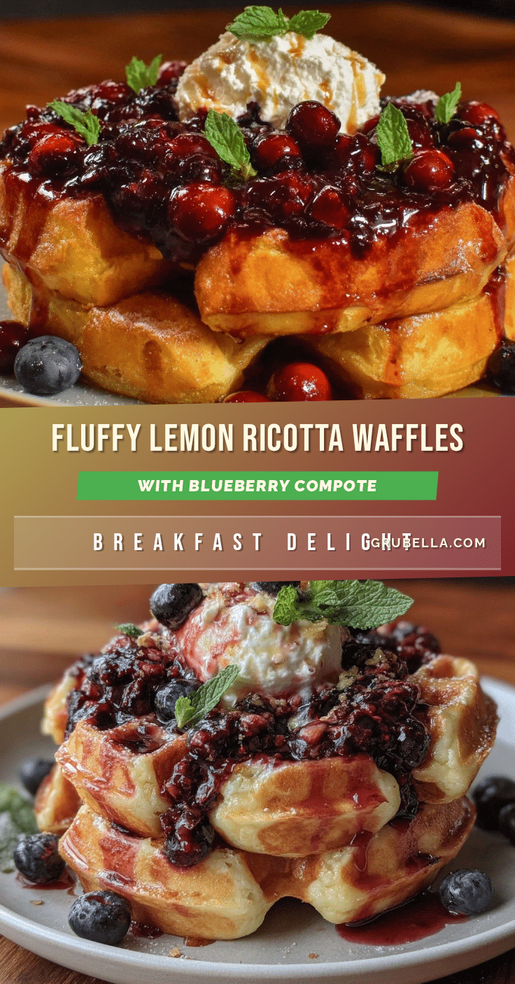 lemon ricotta waffles recipe
