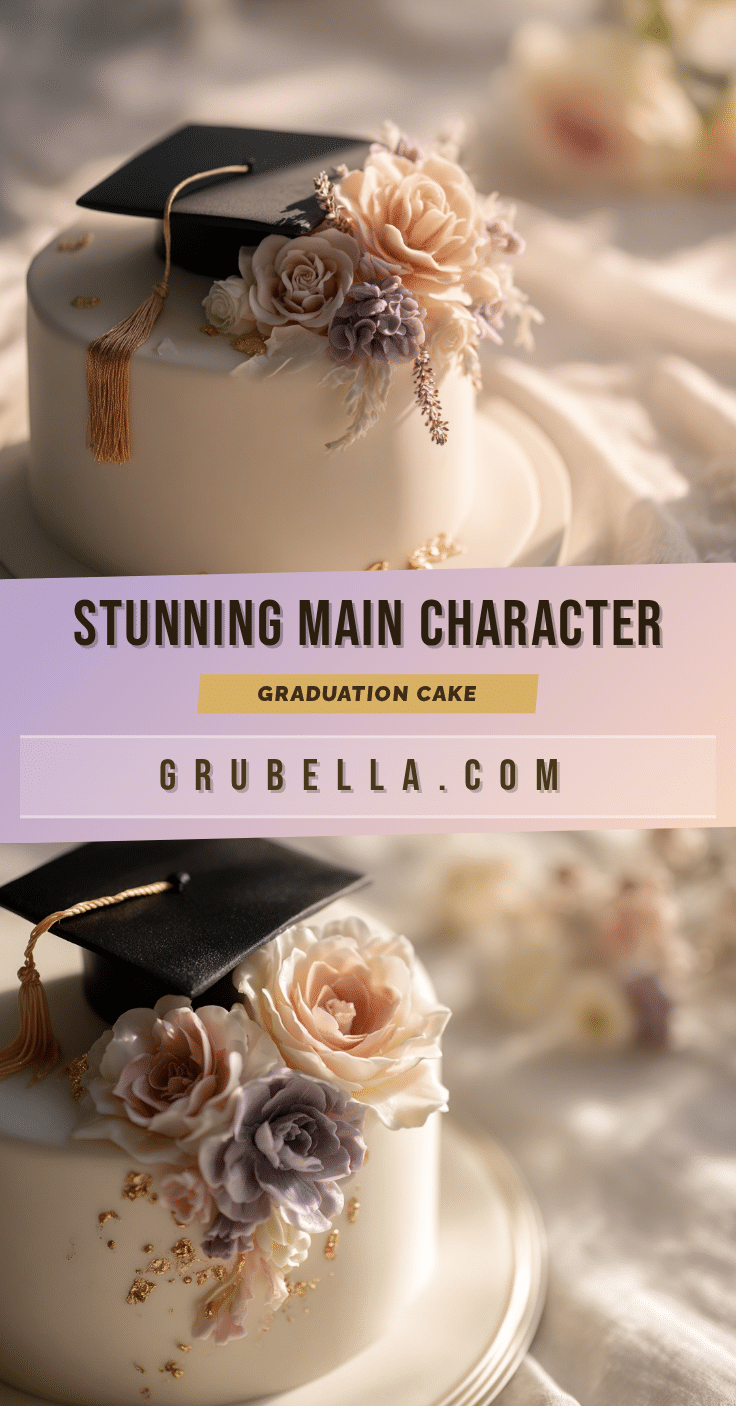 main character graduation cake recipe