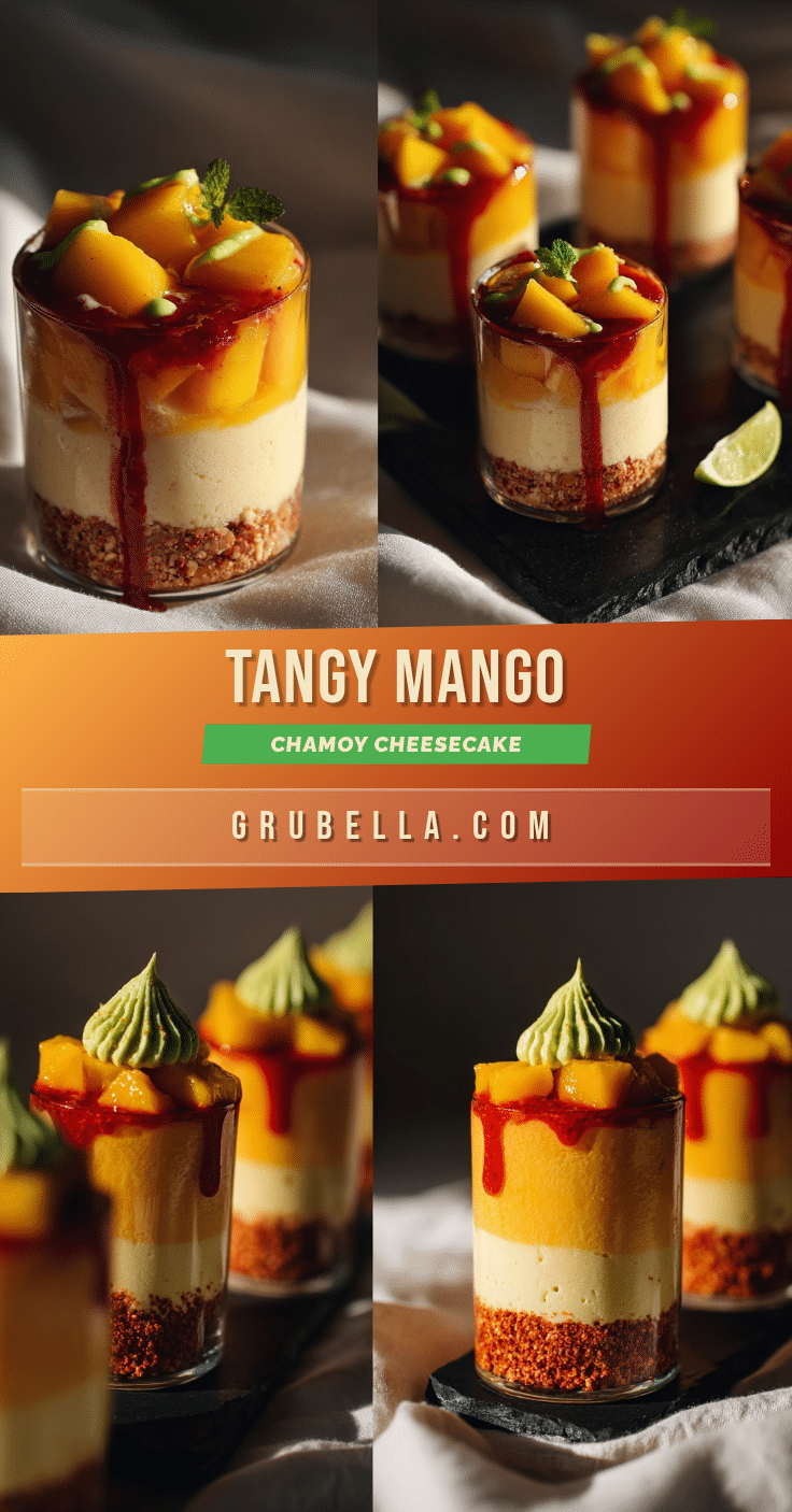 Mango Chamoy Cheesecake Cups recipe