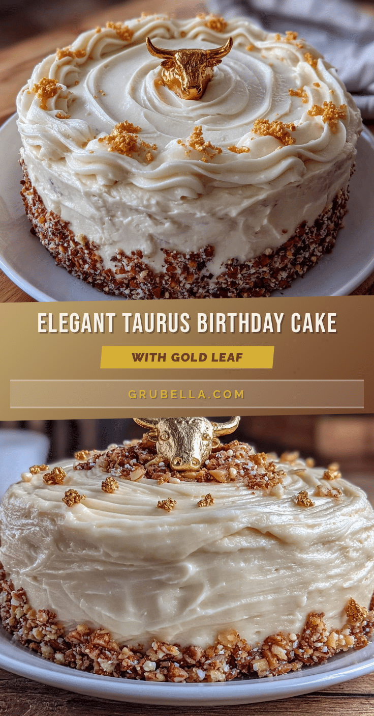 Taurus themed birthday cake recipe