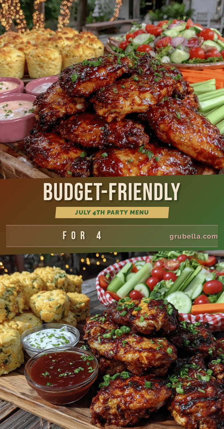 budget-friendly July 4th party menu for 4 students recipe