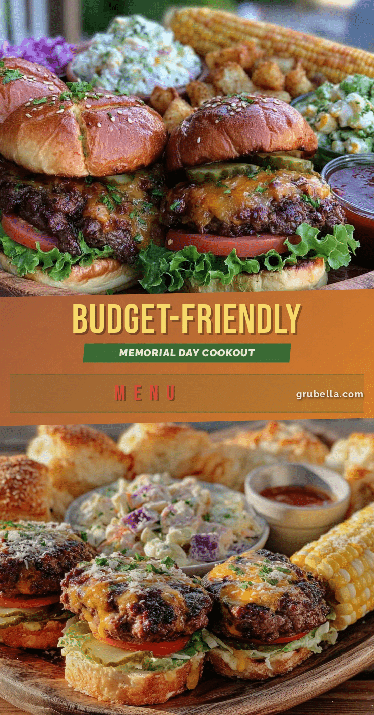 budget-friendly Memorial Day cookout menu for four recipe