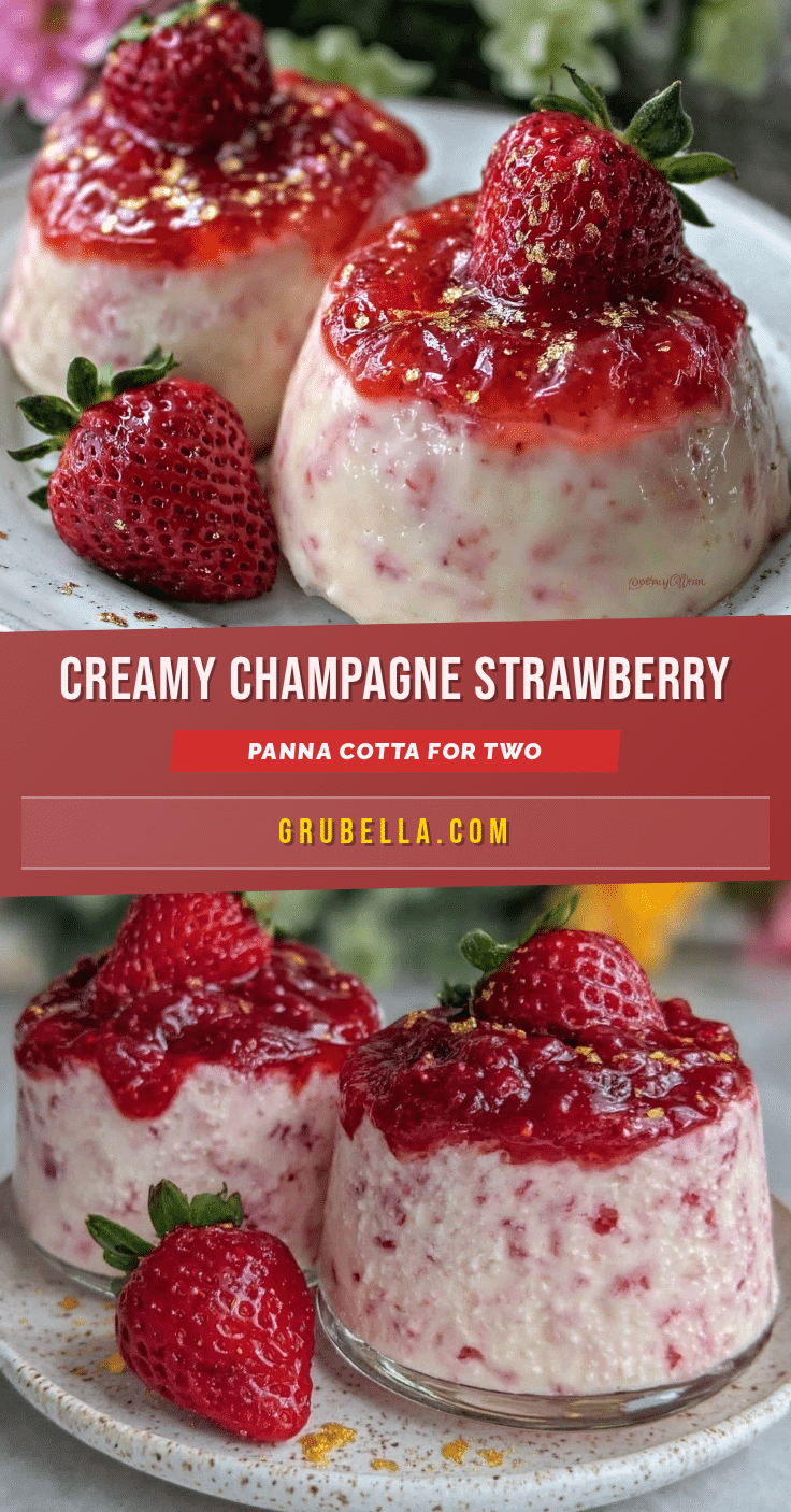 champagne strawberry panna cotta recipe