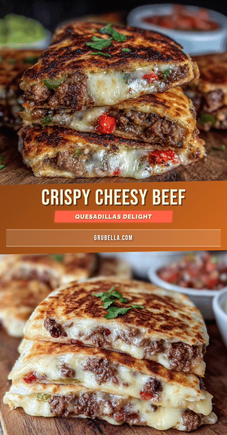 crispy cheesy beef quesadillas recipe
