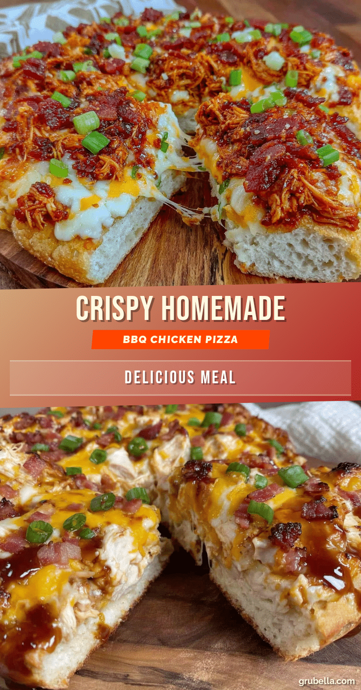 crispy homemade bbq chicken pizza recipe