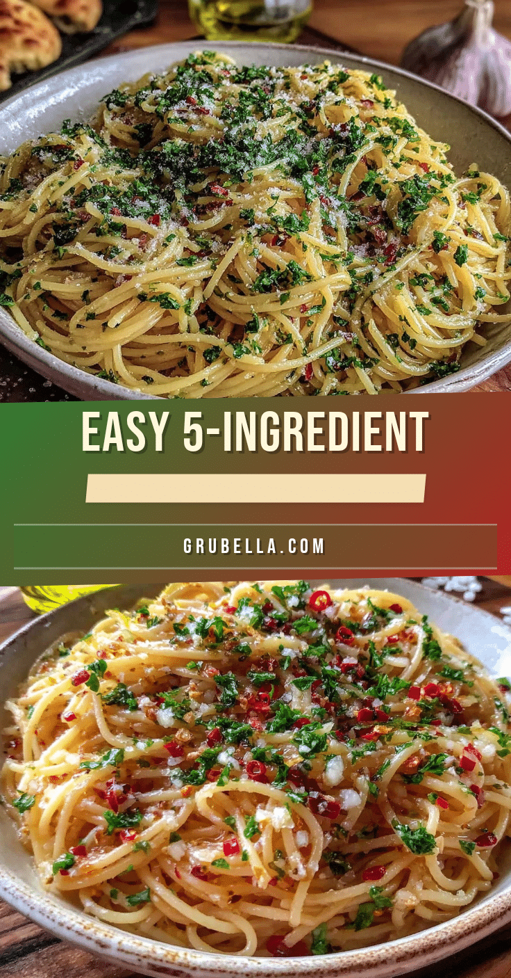easy 5-ingredient pasta aglio e olio recipe
