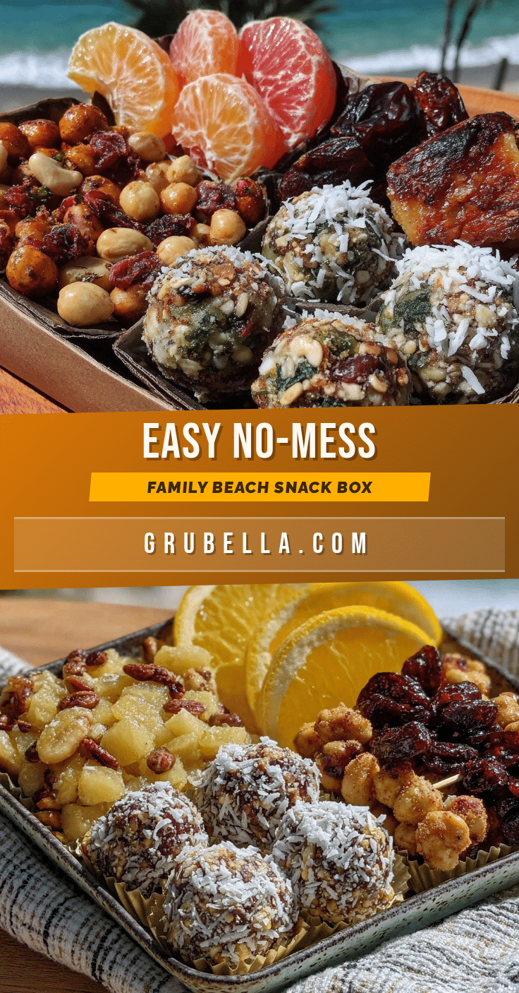 easy family beach bag snack box recipe