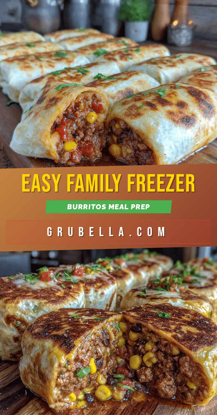 easy family freezer burrito meal prep recipe