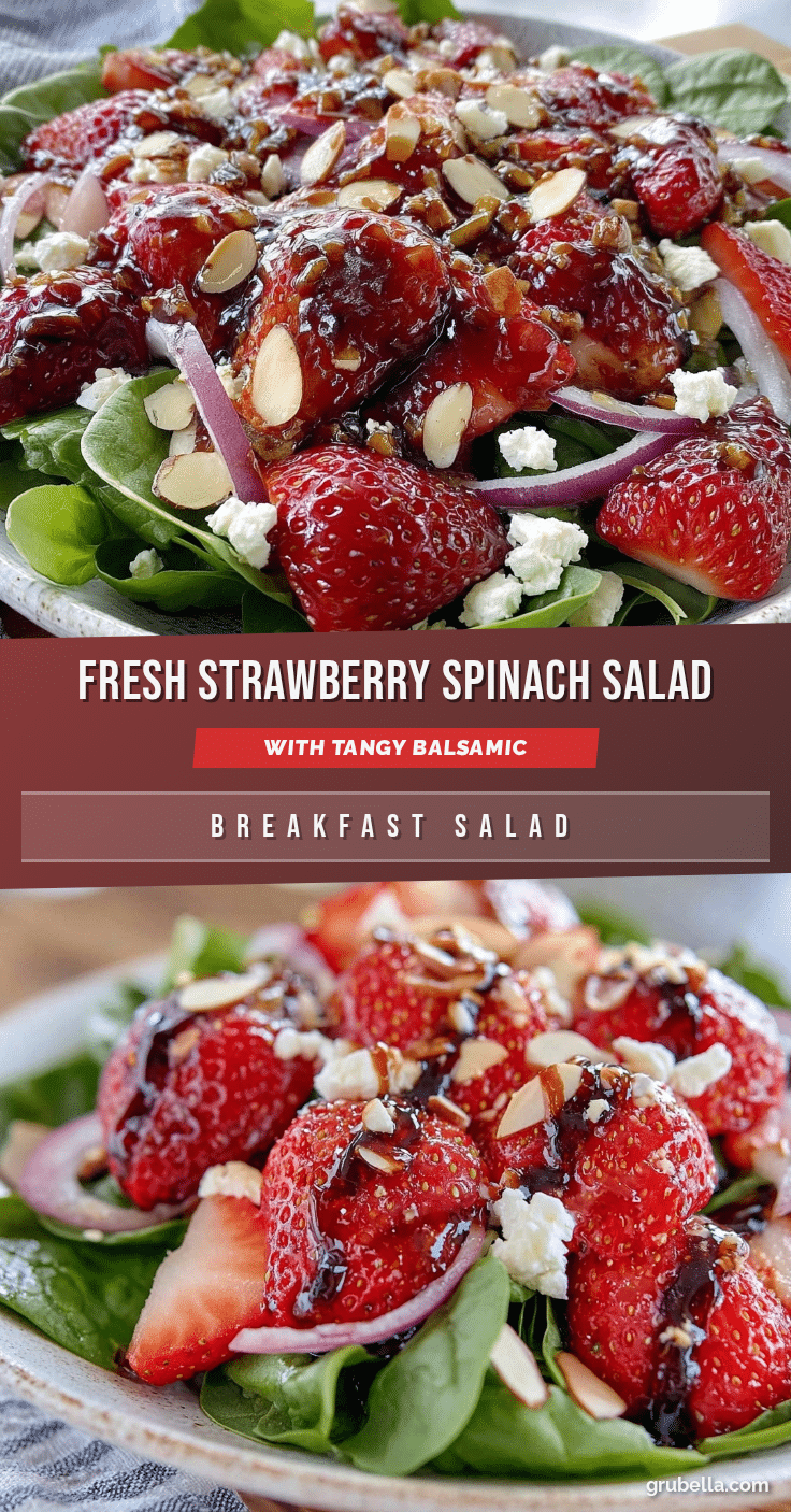 fresh strawberry spinach salad recipe