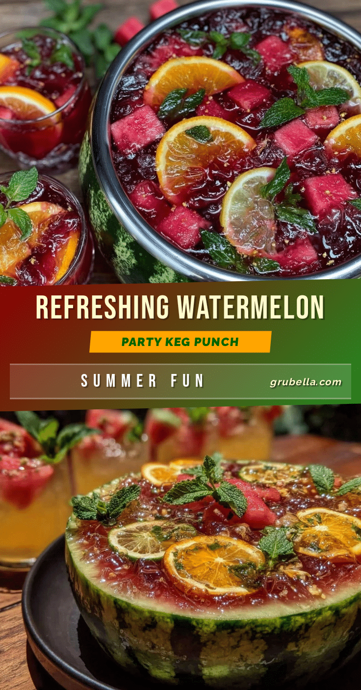 fresh watermelon party keg punch recipe