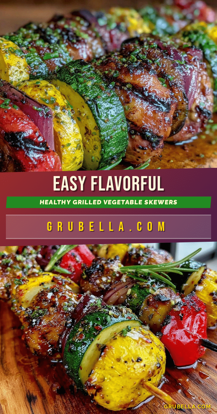 healthy grilled vegetable skewers recipe