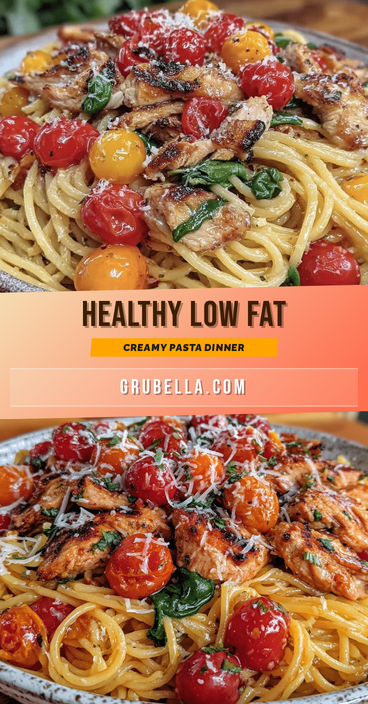 healthy low fat creamy pasta dinner recipe