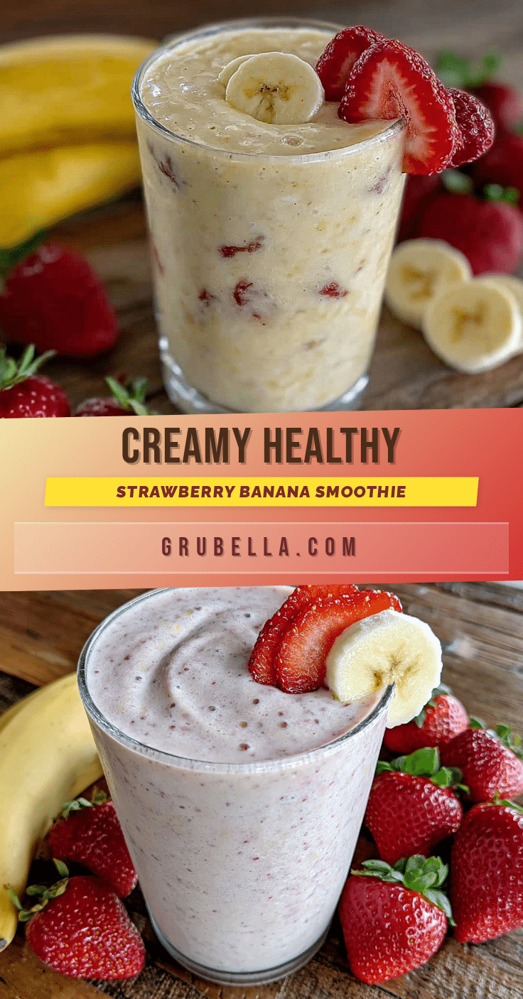 healthy strawberry banana smoothie recipe