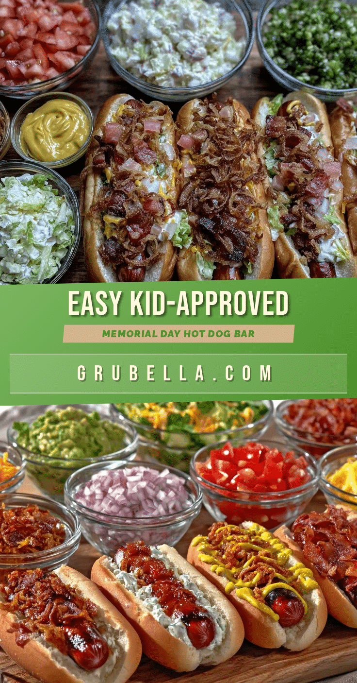 hot dog toppings bar recipe