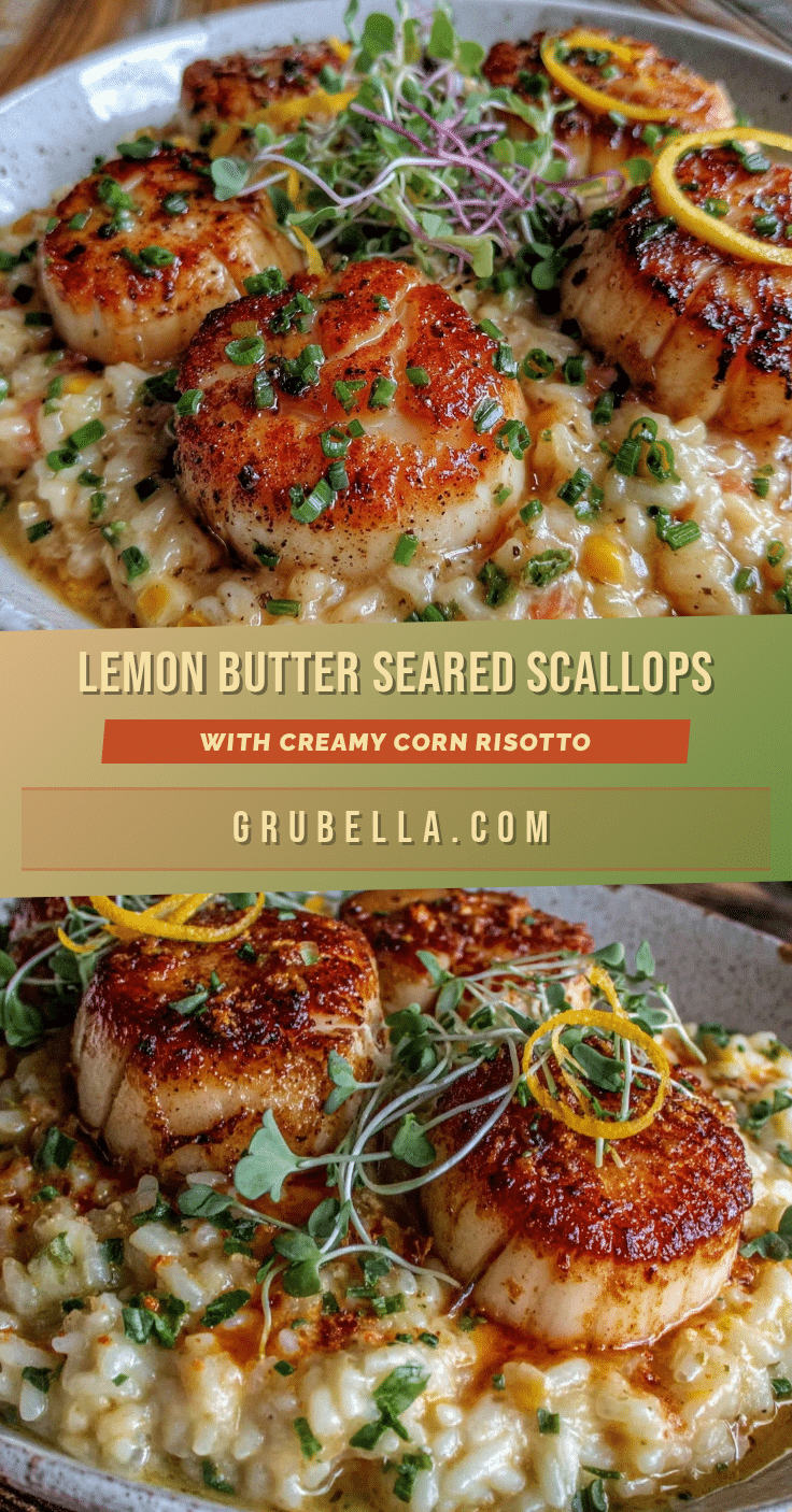 lemon butter seared scallops recipe