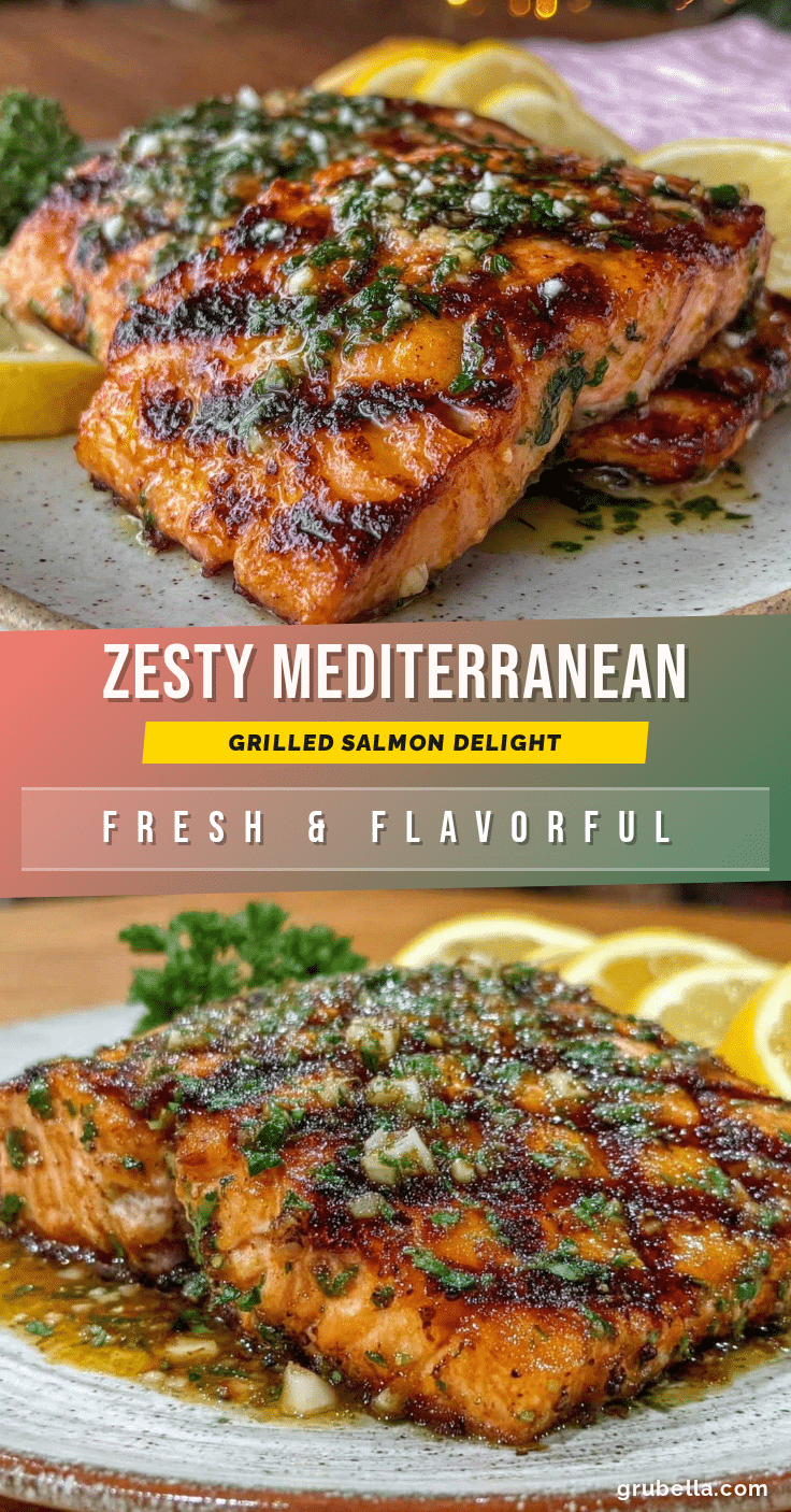 Mediterranean grilled salmon recipe