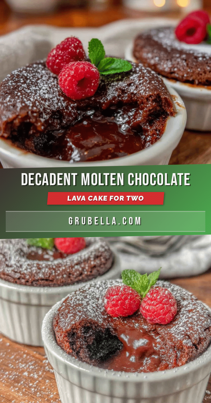 molten chocolate lava cake for two recipe