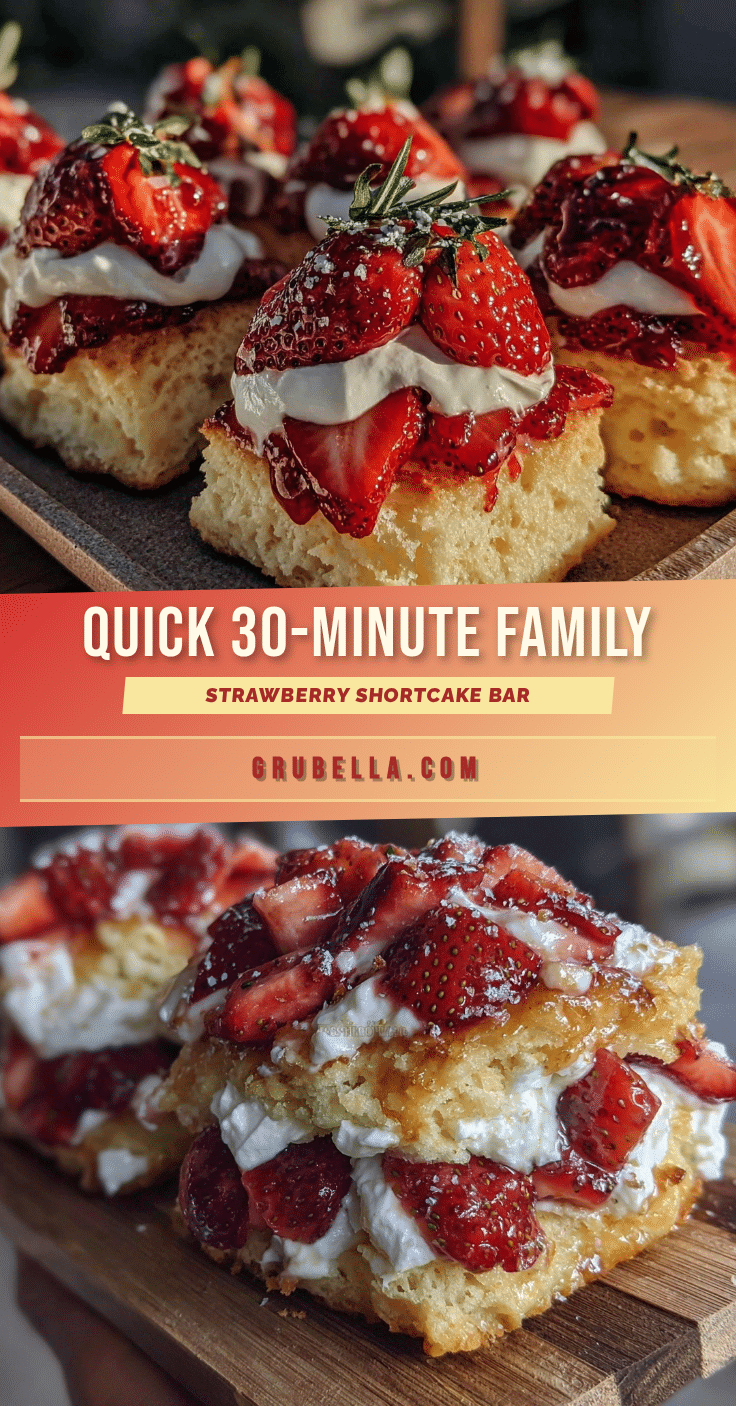 quick 30-minute strawberry shortcake bar recipe