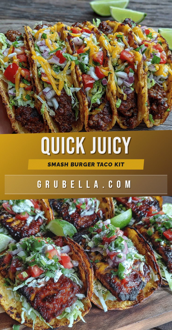 quick tiktok smash burger taco kit recipe