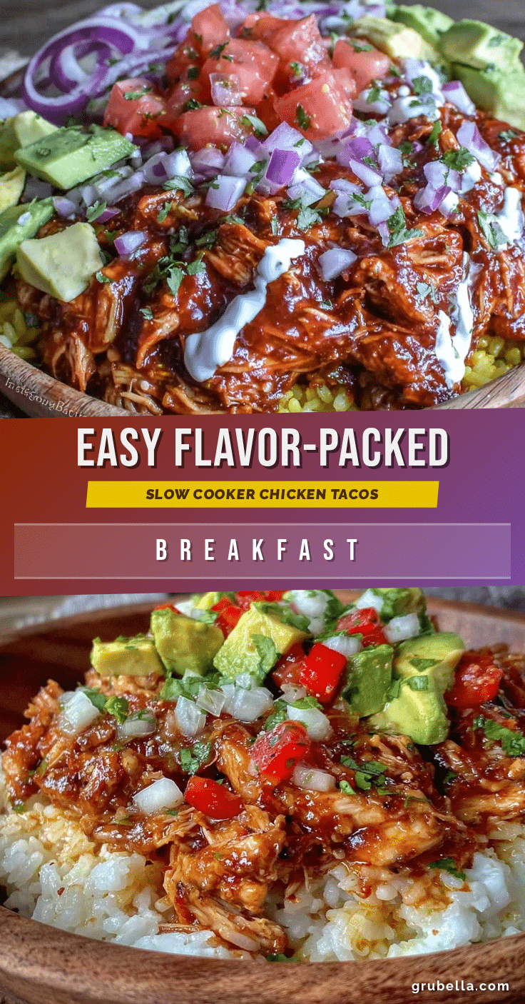 slow cooker chicken taco bowls recipe