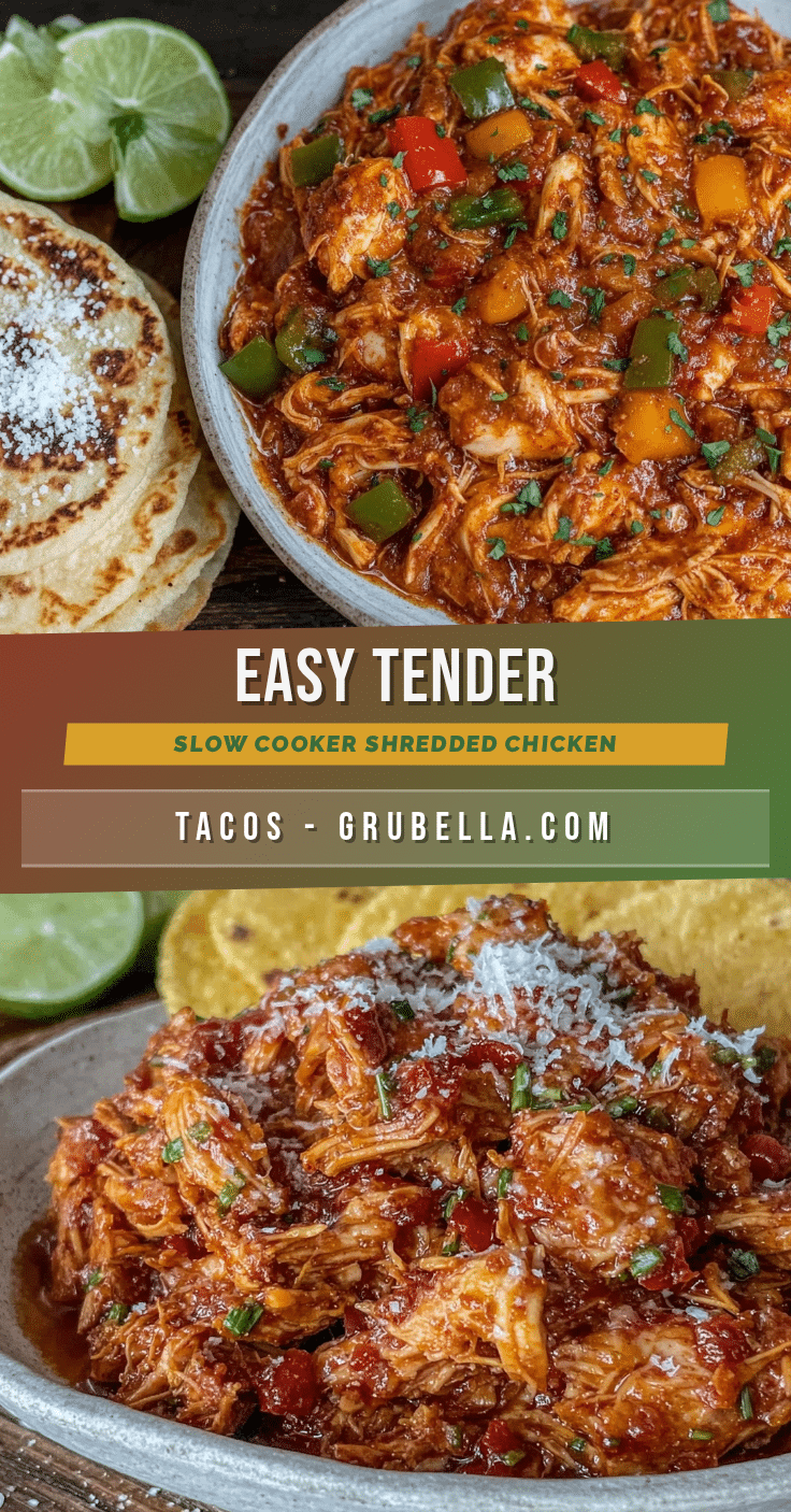 slow cooker shredded chicken taco filling recipe