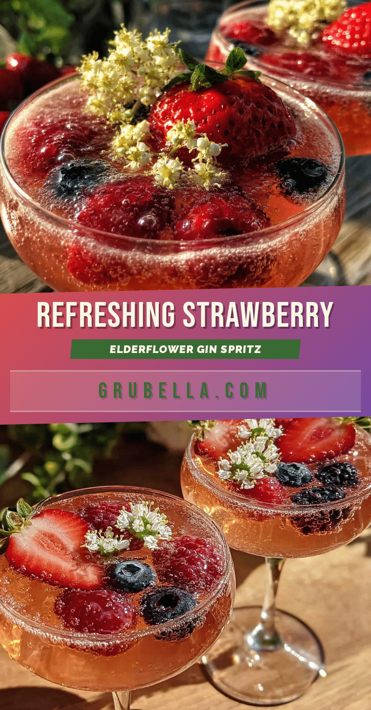 strawberry elderflower gin spritz recipe