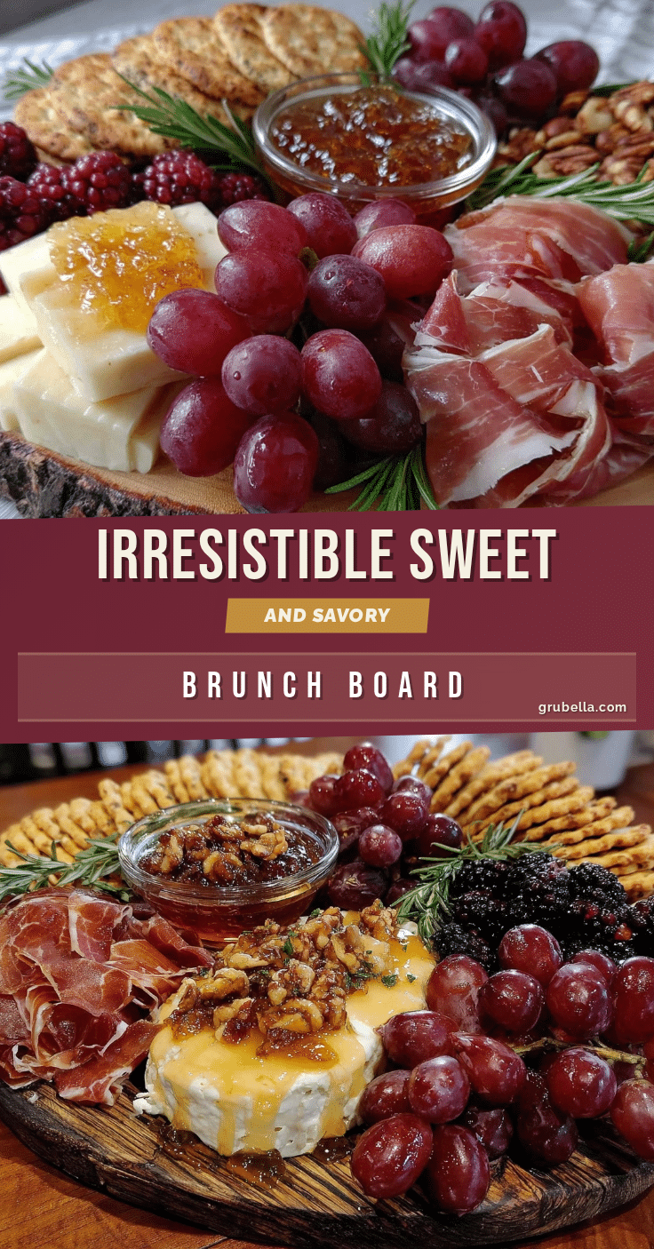 sweet and savory brunch charcuterie board recipe