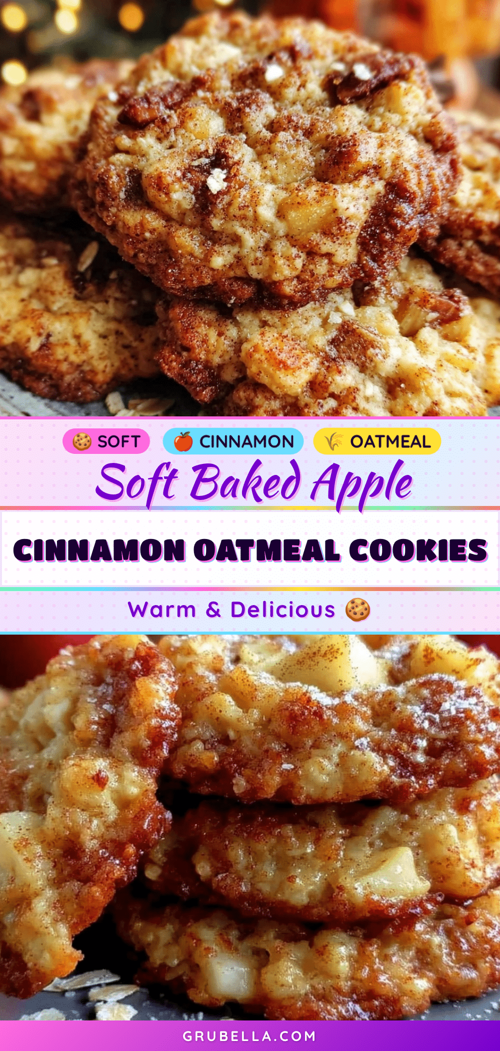 apple cinnamon oatmeal cookies recipe