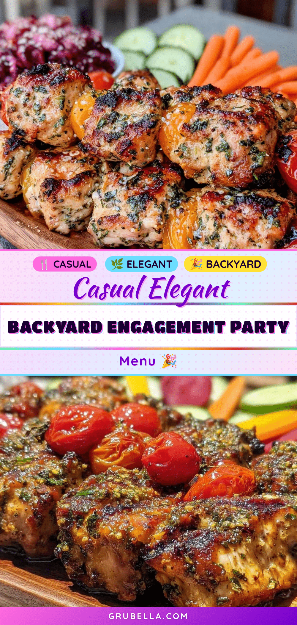 backyard engagement party menu recipe
