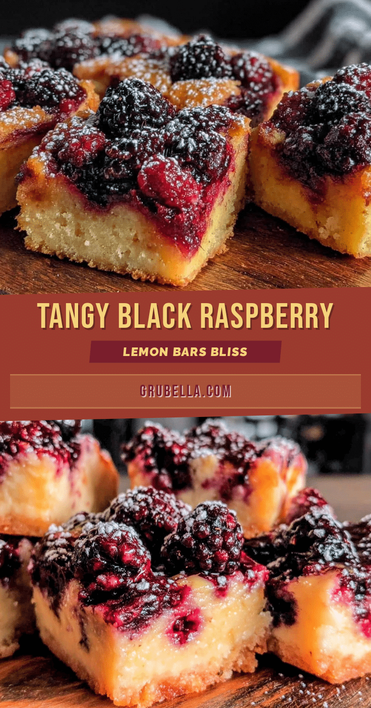 black raspberry lemon bars recipe