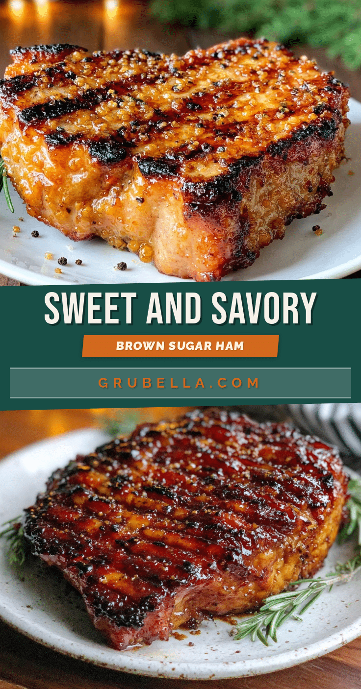 brown sugar glazed ham steak recipe