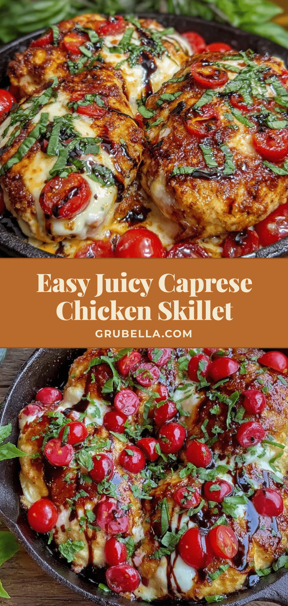 Caprese chicken skillet recipe