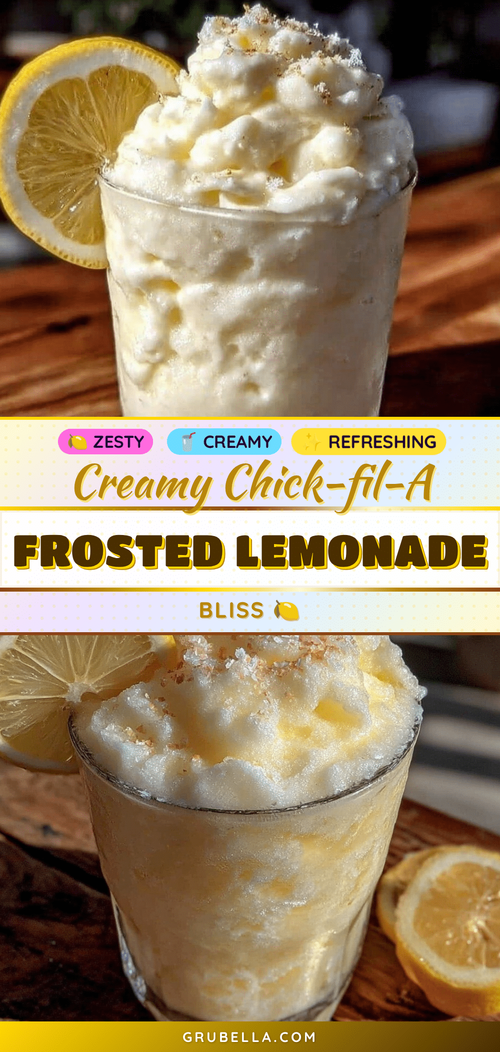creamy chick-fil-a frosted lemonade copycat recipe recipe
