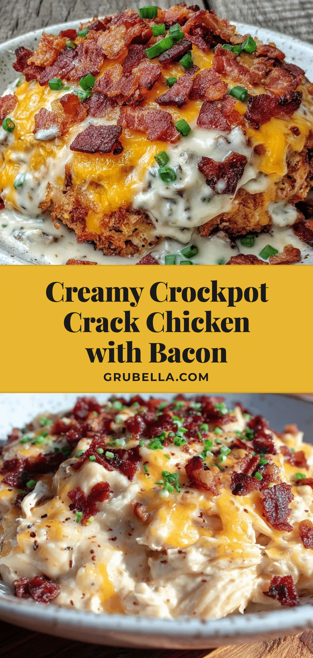 creamy crockpot crack chicken recipe