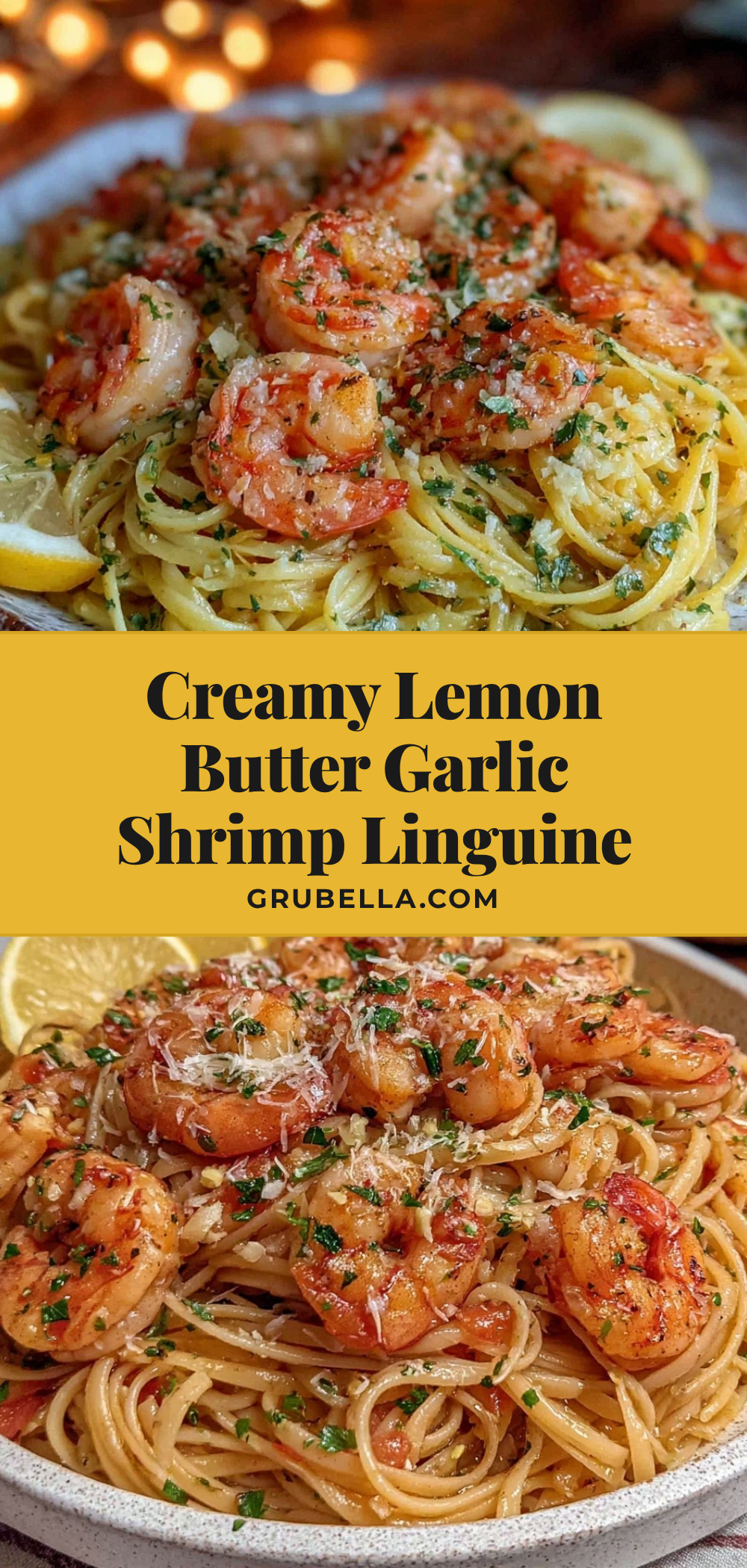 creamy lemon butter garlic shrimp linguine recipe