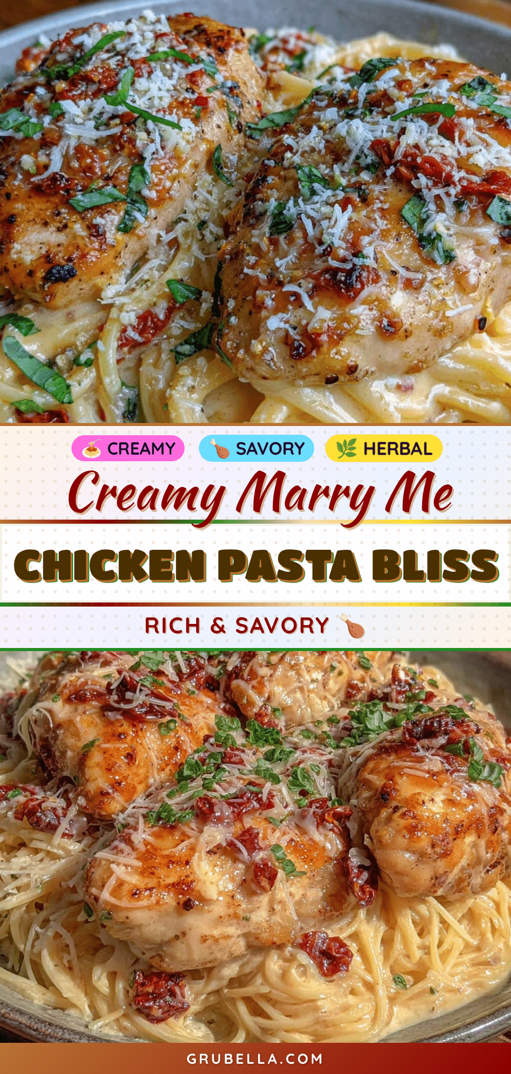 creamy marry me chicken pasta recipe